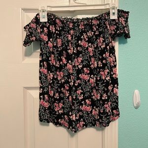 Floral off the shoulder top
